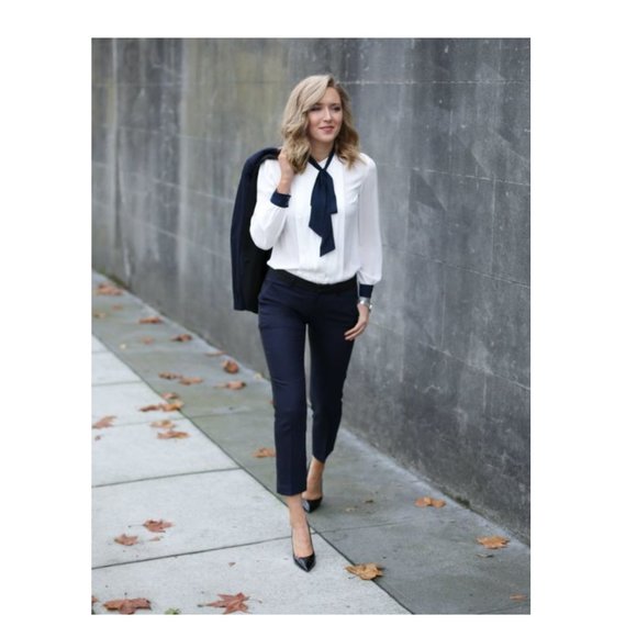 Marks & Spencer Pants - M&S Collection - Navy cropped pants